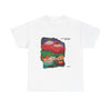 Psychedelic Floral Graphic Tee — "The Grasshopper Lies Heavy" Band Shirt